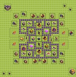 Base plan (layout), Town Hall Level 7 for farming (#8)