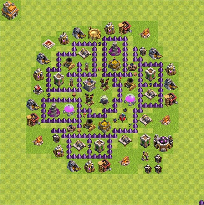 Gute Base für Farm RH7 - COC Rathaus 7, #107