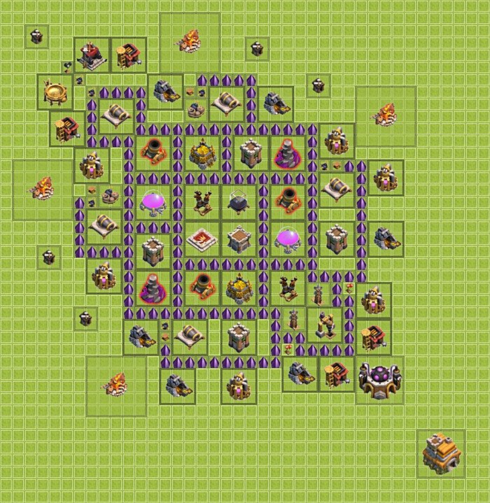 Base plan TH7 (design / layout) for Farming, #21