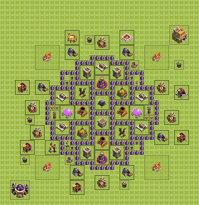 Base plan TH7 (design / layout) for Farming, #23