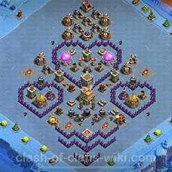 Base plan (layout), Town Hall Level 7 Troll / Funny (#10)