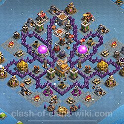 Base plan (layout), Town Hall Level 7 Troll / Funny (#12)