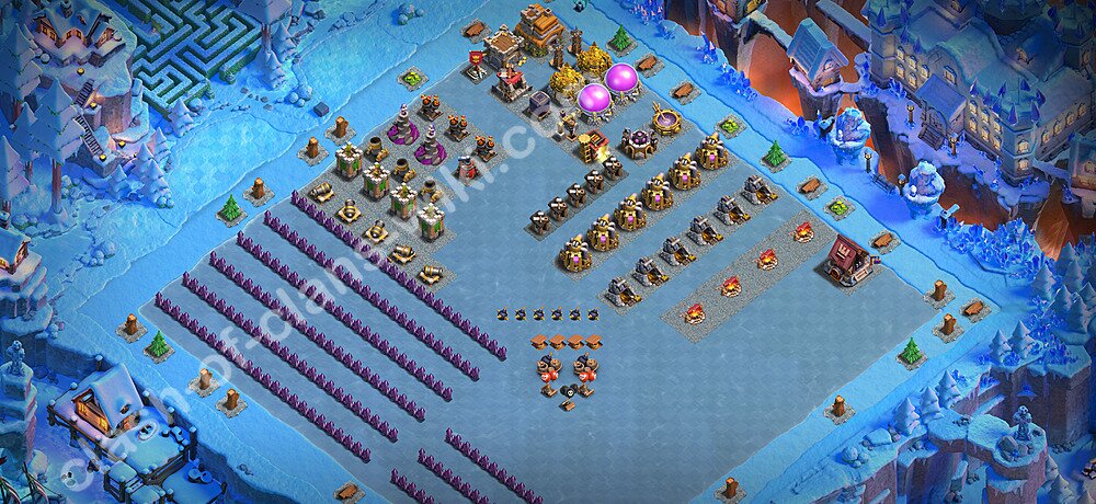 TH7 Troll Base Plan with Link, Copy Town Hall 7 Funny Art Layout 2026, #9