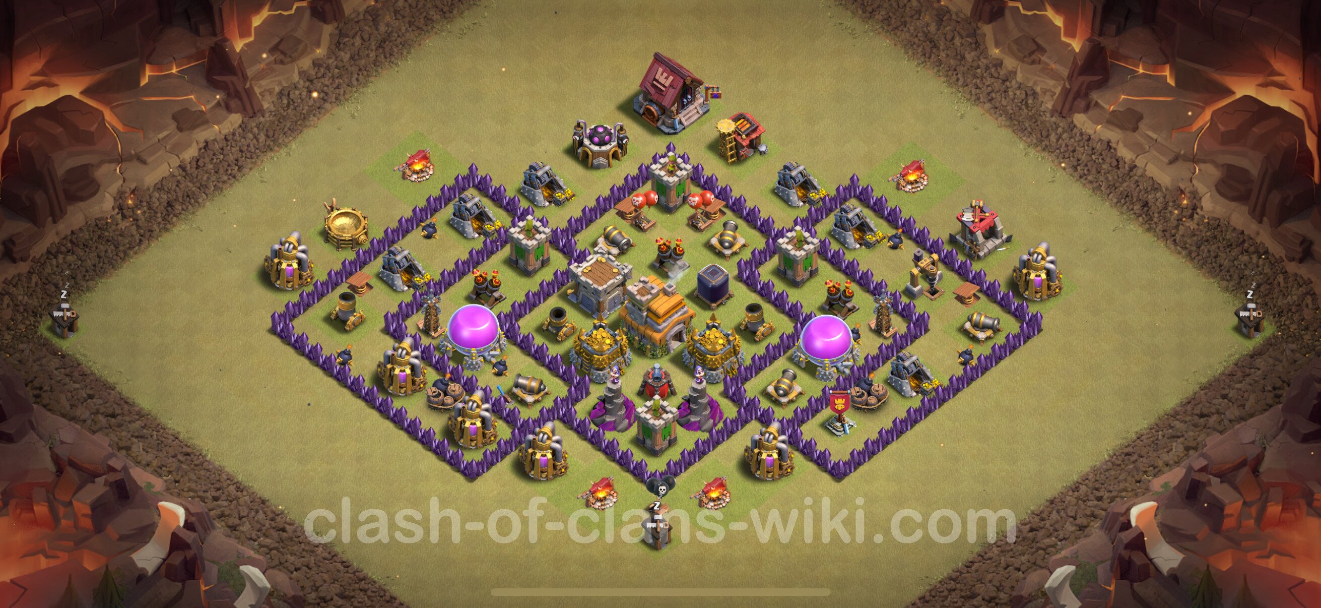 Best Max Levels War Base TH7 with Link, Hybrid 2024 - Town Hall Level 7 ...