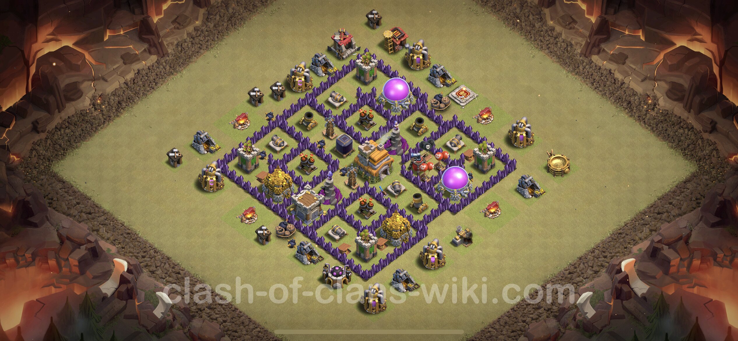 Best War Base TH7 With Link Hybrid Town Hall Level 7 CWL Base Copy 87   Th7 War 87 