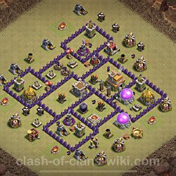 Base plan (layout), Town Hall Level 7 for clan wars (#1)