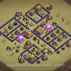 Base plan (layout), Town Hall Level 7 for clan wars (#10)