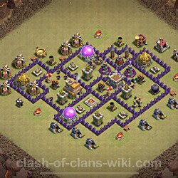 Base plan (layout), Town Hall Level 7 for clan wars (#11)
