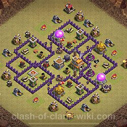 Base plan (layout), Town Hall Level 7 for clan wars (#1211)