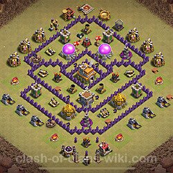 Base plan (layout), Town Hall Level 7 for clan wars (#1593)