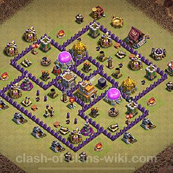 トロフィーコレクションの基本計画タウンホールレベル7, 異形1769