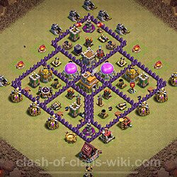 Base plan (layout), Town Hall Level 7 for clan wars (#1900)