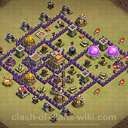 Base plan (layout), Town Hall Level 7 for clan wars (#1901)