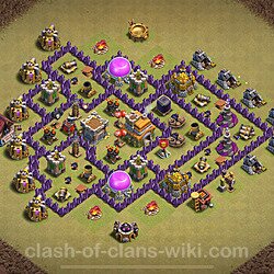 Base plan (layout), Town Hall Level 7 for clan wars (#1939)