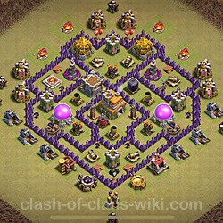 Base plan (layout), Town Hall Level 7 for clan wars (#1997)