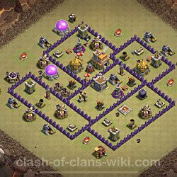 Base plan (layout), Town Hall Level 7 for clan wars (#2)