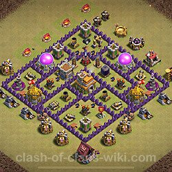Base plan (layout), Town Hall Level 7 for clan wars (#2002)