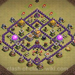 Base plan (layout), Town Hall Level 7 for clan wars (#2071)