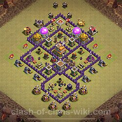 Base plan (layout), Town Hall Level 7 for clan wars (#2140)