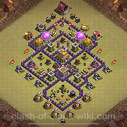 Base plan (layout), Town Hall Level 7 for clan wars (#2140)