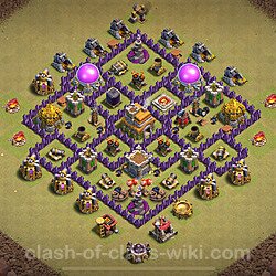 Base plan (layout), Town Hall Level 7 for clan wars (#2141)