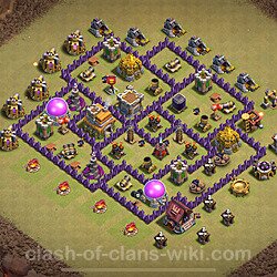 Base plan (layout), Town Hall Level 7 for clan wars (#2404)