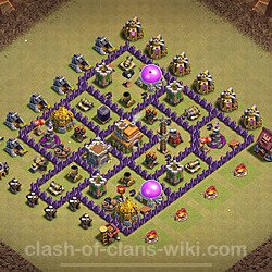 Base plan (layout), Town Hall Level 7 for clan wars (#2406)