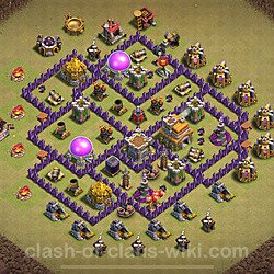 Base plan (layout), Town Hall Level 7 for clan wars (#2407)