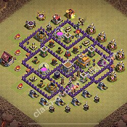 Disposizione villaggio Municipio livello 7 di guerra (#2407)