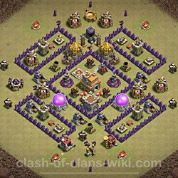 Base plan (layout), Town Hall Level 7 for clan wars (#27)