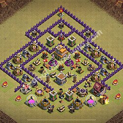 Disposizione villaggio Municipio livello 7 di guerra (#2716)