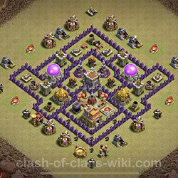 Base plan (layout), Town Hall Level 7 for clan wars (#31)