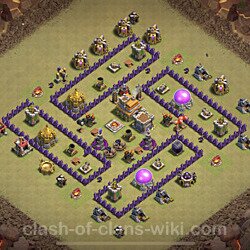 Base plan (layout), Town Hall Level 7 for clan wars (#37)