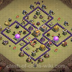 Base plan (layout), Town Hall Level 7 for clan wars (#39)