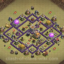 Base plan (layout), Town Hall Level 7 for clan wars (#4)