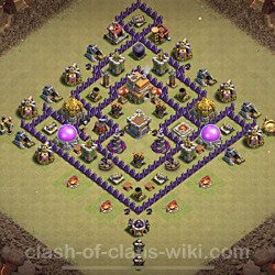 Base plan (layout), Town Hall Level 7 for clan wars (#46)