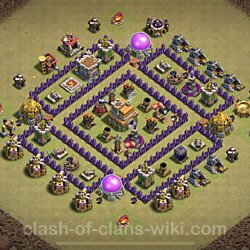 Base plan (layout), Town Hall Level 7 for clan wars (#47)