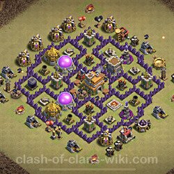 Base plan (layout), Town Hall Level 7 for clan wars (#48)
