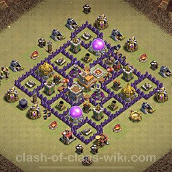 Base plan (layout), Town Hall Level 7 for clan wars (#49)