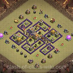 Base plan (layout), Town Hall Level 7 for clan wars (#5)