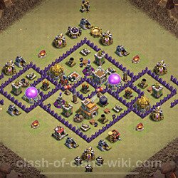 Base plan (layout), Town Hall Level 7 for clan wars (#52)