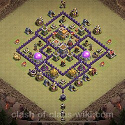 Base plan (layout), Town Hall Level 7 for clan wars (#53)