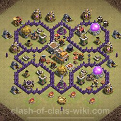 Base plan (layout), Town Hall Level 7 for clan wars (#58)