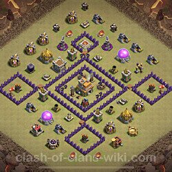 Base plan (layout), Town Hall Level 7 for clan wars (#61)