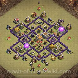 Base plan (layout), Town Hall Level 7 for clan wars (#63)