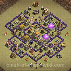 Base plan (layout), Town Hall Level 7 for clan wars (#65)