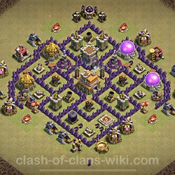 Base plan (layout), Town Hall Level 7 for clan wars (#69)