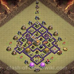 Base plan (layout), Town Hall Level 7 for clan wars (#70)