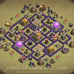 Base plan (layout), Town Hall Level 7 for clan wars (#71)