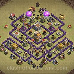 Base plan (layout), Town Hall Level 7 for clan wars (#74)